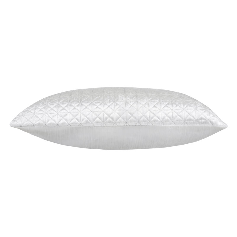 Prato Velvet Square Pillow Cover & Insert, Ivory