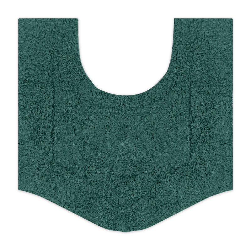 Morissette 100% Cotton Contour Mat 20"x20", Forest Green