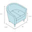 Fauteuil demi-tonneau Brode-346066661