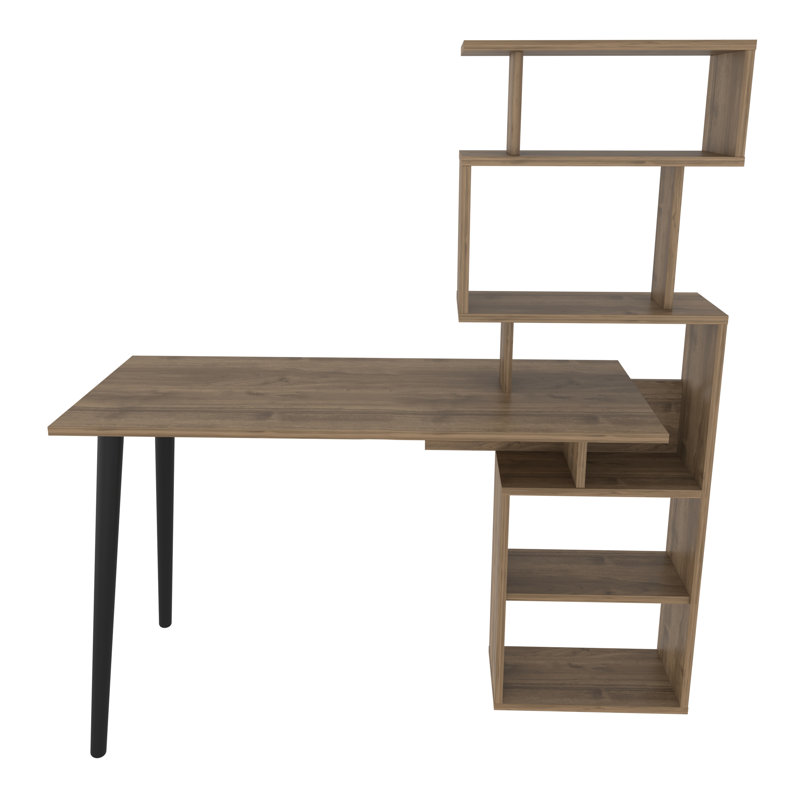 Barkot 120cm W Computer Desk, Brown