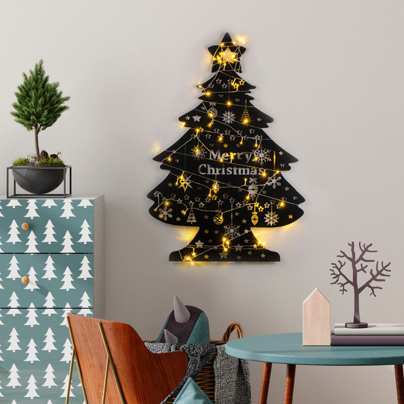 Wall Decor on Metal, Black