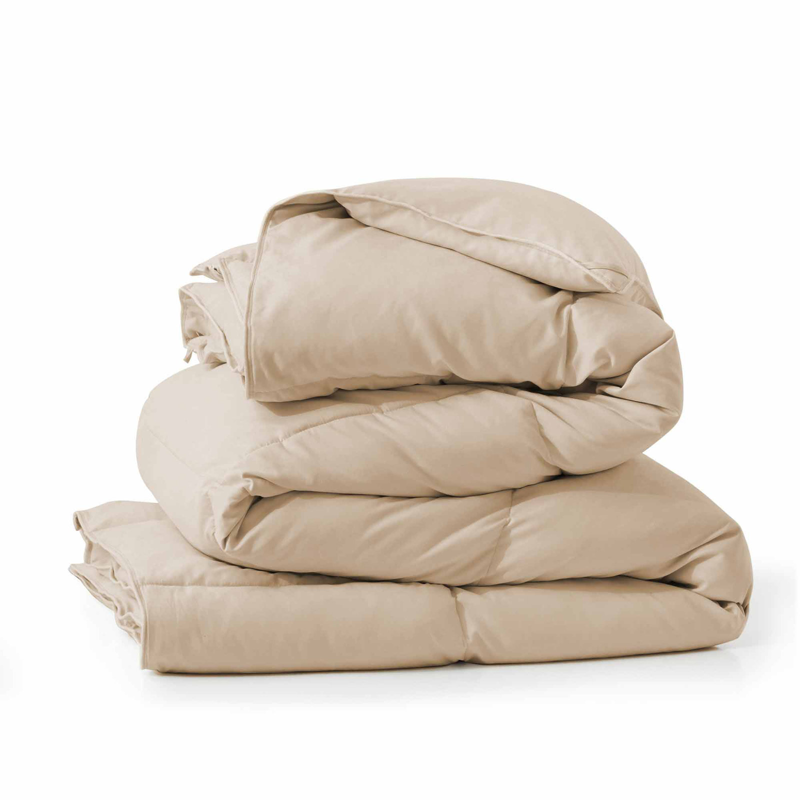 600 Fill Power All Season Down Comforter Duvet Insert, King, Beige