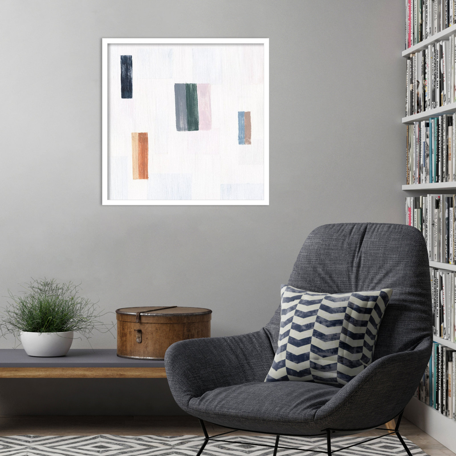 Somatic I Print by Vanna Lam, White, 25" H x 25" W