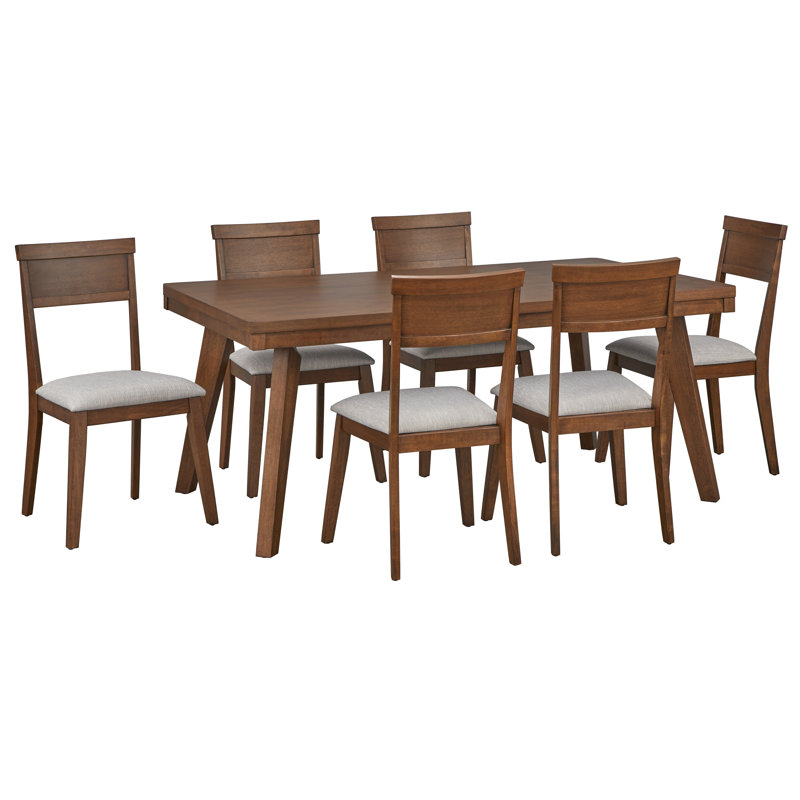 Ensemble repas pour 6 personnes Ladwig, Noyer
