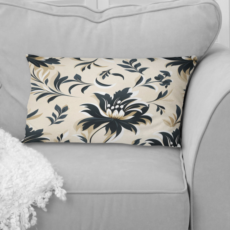 Beige élégant harmonie damassé - Coussin abstrait