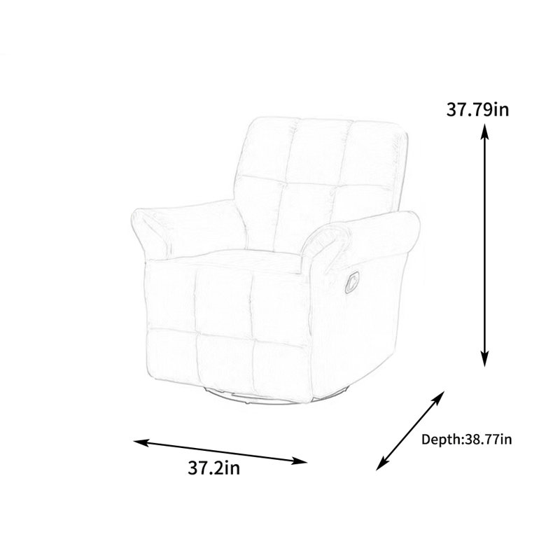 Fauteuil inclinable Monya, Mélange de polyester jaune