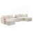 Modular Sofa with Ottomans and Functional Console_Sofa_Modular_N723S016-1101009088