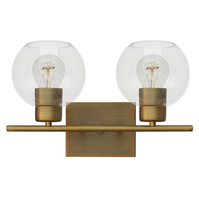 Éclairage pour meuble-lavabo à intensité variable Aimur, Or naturel, 2