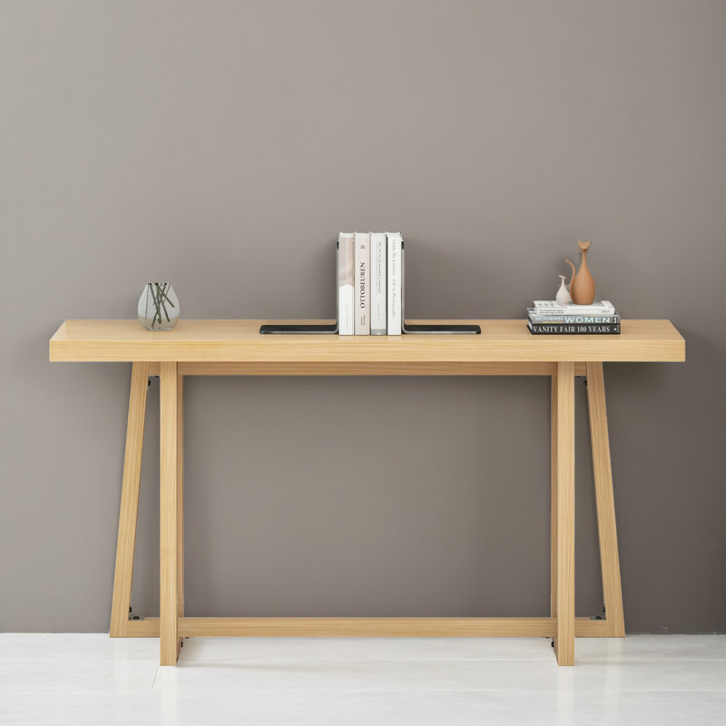 Table d'appoint 60 po pour salon d'entrée, Naturel