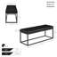 Banc en similicuir avec pieds en métal Holtman-1504670694