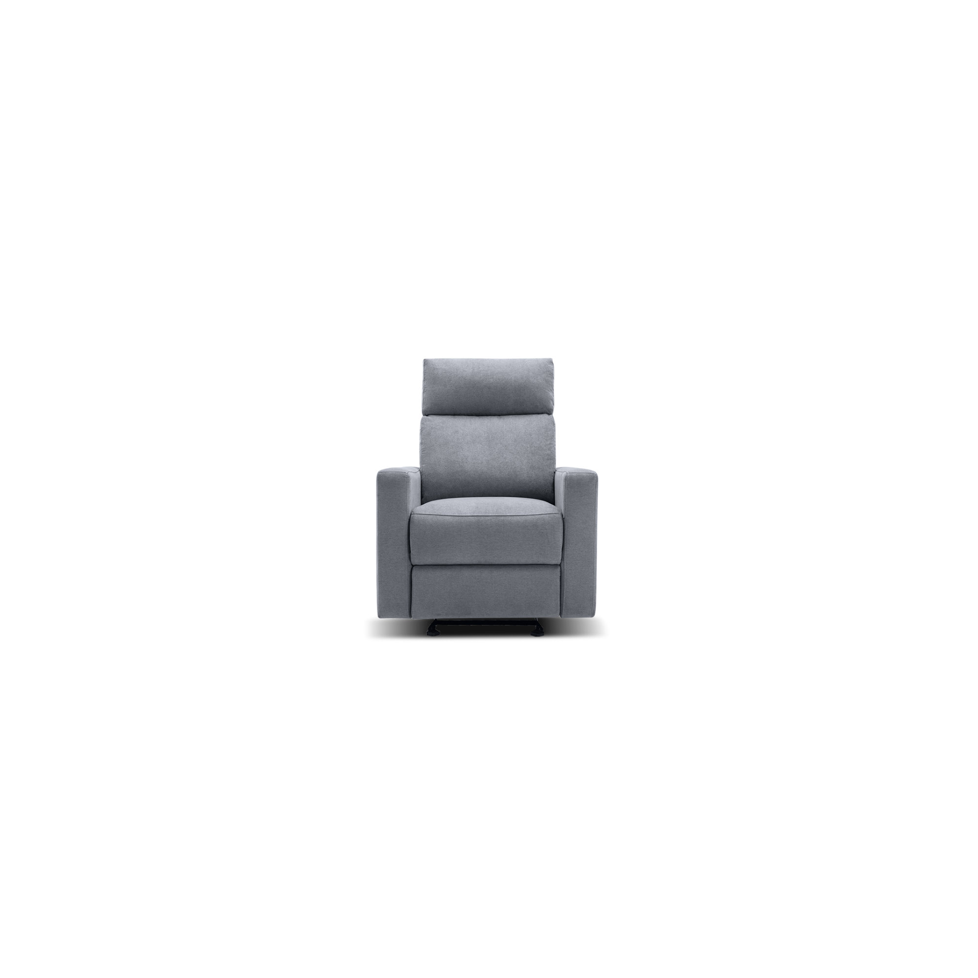 Nurture& The Manual Premium Modern Recliner Nursery Glider Chair with Spill, Stain Proof Fabric, Gray