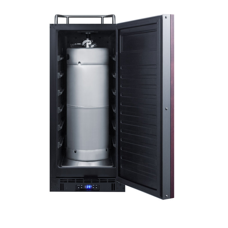 Summit Appliance 2.9 Cubic Feet Single Tap Built-In Kegerator with Door Lock and