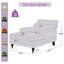 Erbes 37.01" W Chenille Upholstered Solid Wood Chaise Lounge-588696610