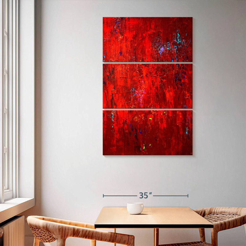 Avery Red I, 65" H x 42" W