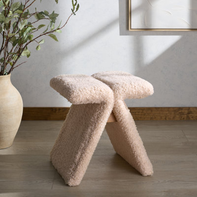 Tessabella Teddy Fabric Stool