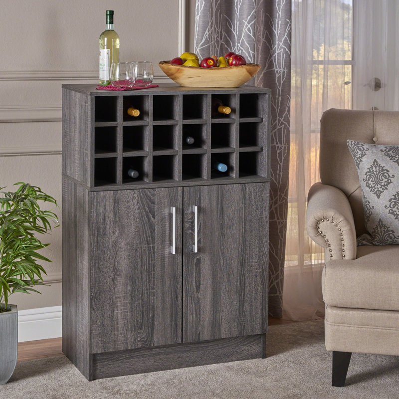 WINE & BAR CABINET, Gray