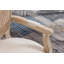 Chaise d'appoint rembourrée capitonnée en tissu crème