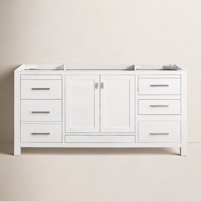 Base de meuble-lavabo simple Reba, Blanc