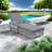 Adjustable Patio Lounger With Armrests, Durable Resin Wicker Lounge Chair With 4-Inch Cushions For Poolside, Deck, Balcony-898441499