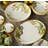 Verdura Set of 4 Pasta Bowls  – Vibrant Artichoke Garden Print Stoneware for Pasta, Salad, Grain Bowls & Rustic Italian Meals – Farmhouse Botanical Serveware