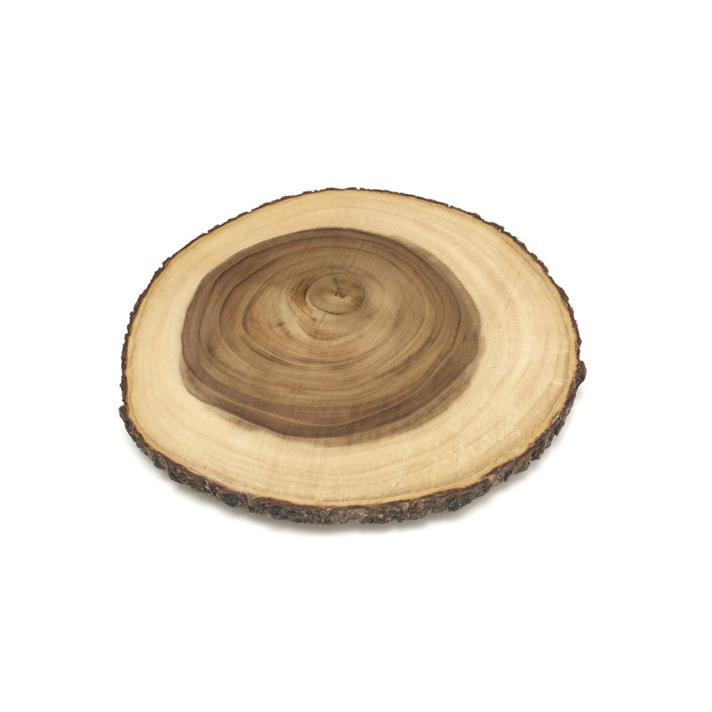 Plateau tournant en acacia