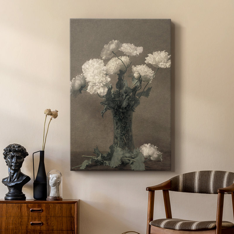 Imprimé floral rétro CCXL - galerie Cavas sur mesure, H 27 po x l 18 po