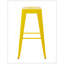 Tabouret à hauteur de comptoir 30 po, ensemble de 4 tabourets de bar en métal sans dossier, non empilable, amovible et facile à assembler, pour économiser de l'espace pour un îlot de cuisine / bar / café / salle à manger (jaune)-83002769-83002770-83002772