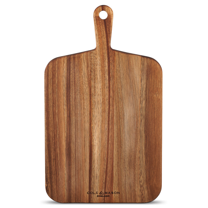 Cole & Mason Barkway Acacia Wood Cutting Board - Rustic Walnut, 10.8" W x 18.15" L
