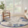 Allijah Floral Blue/Grey Indoor/Outdoor Area Rug