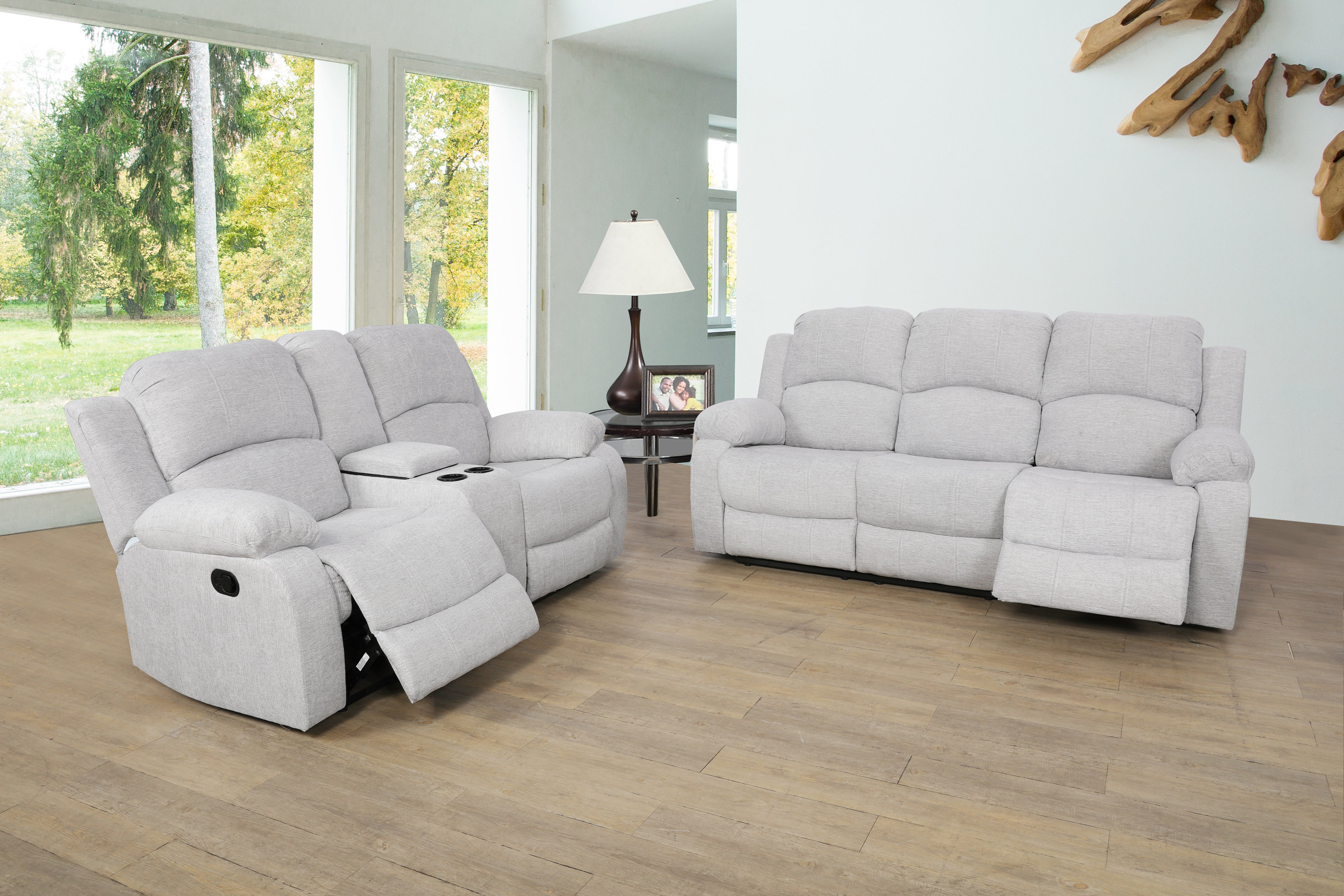Ebern Designs Atlow 2 Piece Fabric Reclining Living Room Set & Reviews ...
