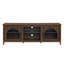Meuble télé 70 po avec rangement et porte en verre arqué Alba-1779015767