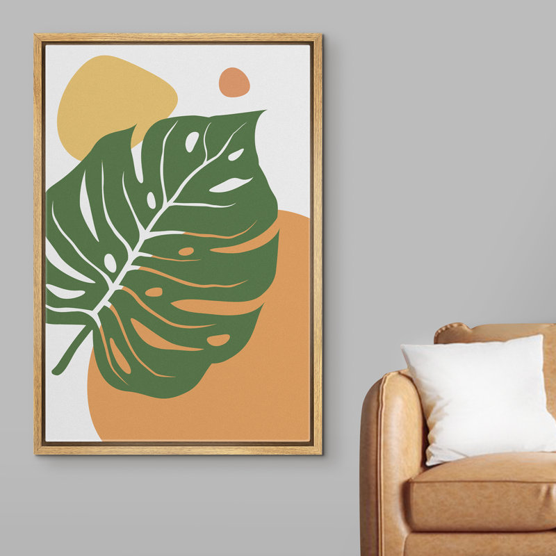 Cadre flottant, impression sur toile, H 36 po x l 24 po x P 1,5 po, Cadre brun