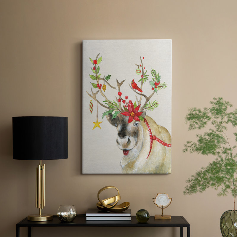 Renne ludique II - Cavas enveloppés de galerie, H 18 po x l 12 po