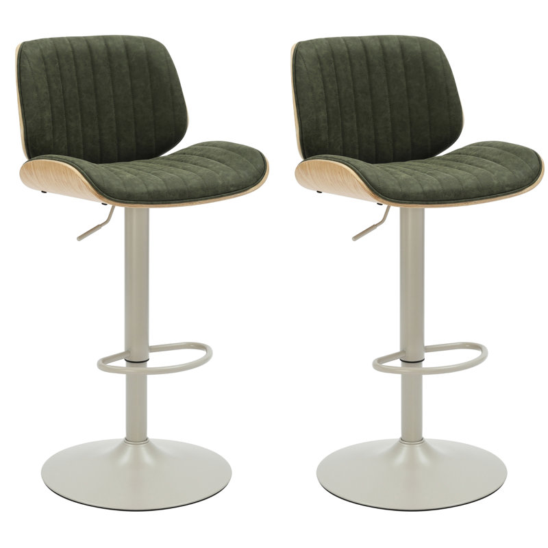 Ensemble de 2 tabourets de bar Westerfield, Vert