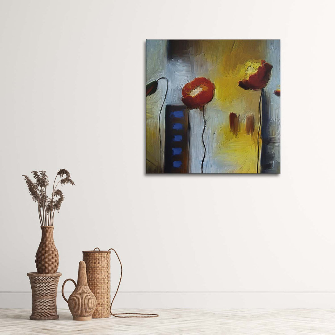 Leinwandbild Two Orange Poppies 16032