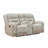 82.3" Wide Modern Elegant Leather Match Fabric Manual Reclining Loveseat Sofa with Central Console