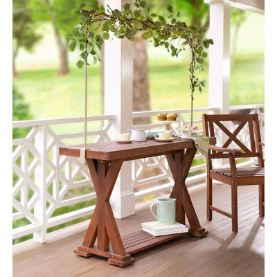 Rectangular Eucalyptus Outdoor Buffet & Console Table