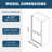 1 3/8" adjustment,universal pivot shower door, open outside-112608434