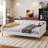 Upholstered Daybed with 4 Support Legs-987096998-987097017