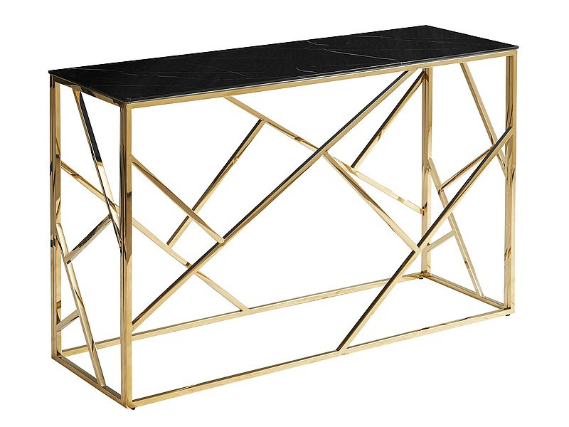 Ahed 40.00cm Glass Top Console Table