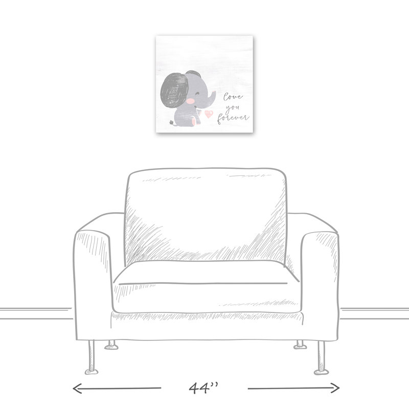 « love you forever », art sur toile