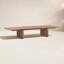 Table basse à tréteaux en bois massif Melany