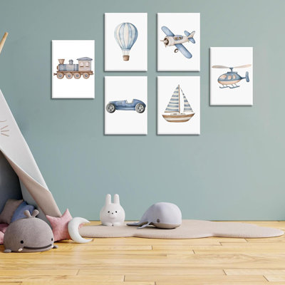 6 Piece Wrapped Canvas Print