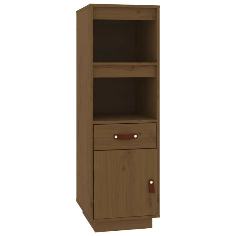 Lily-Anya 34cm Solid Wood Sideboard, Honey Brown