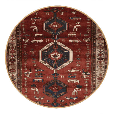 Machine Washable Turkish Brown Area Rug