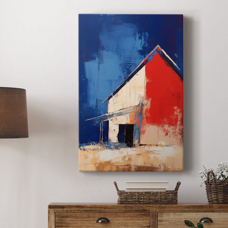 Paysages série CX III - Toile tendue avec châssis de qualité supérieure - Prêt à être accroché, H 18 po x l 12 po