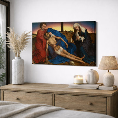 «Lamentation of Christ», reproduction d'art sur toile encadrée