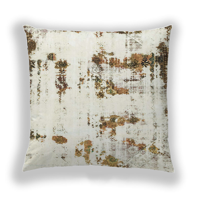 Abstract Reversible Throw Pillow, Microsuede