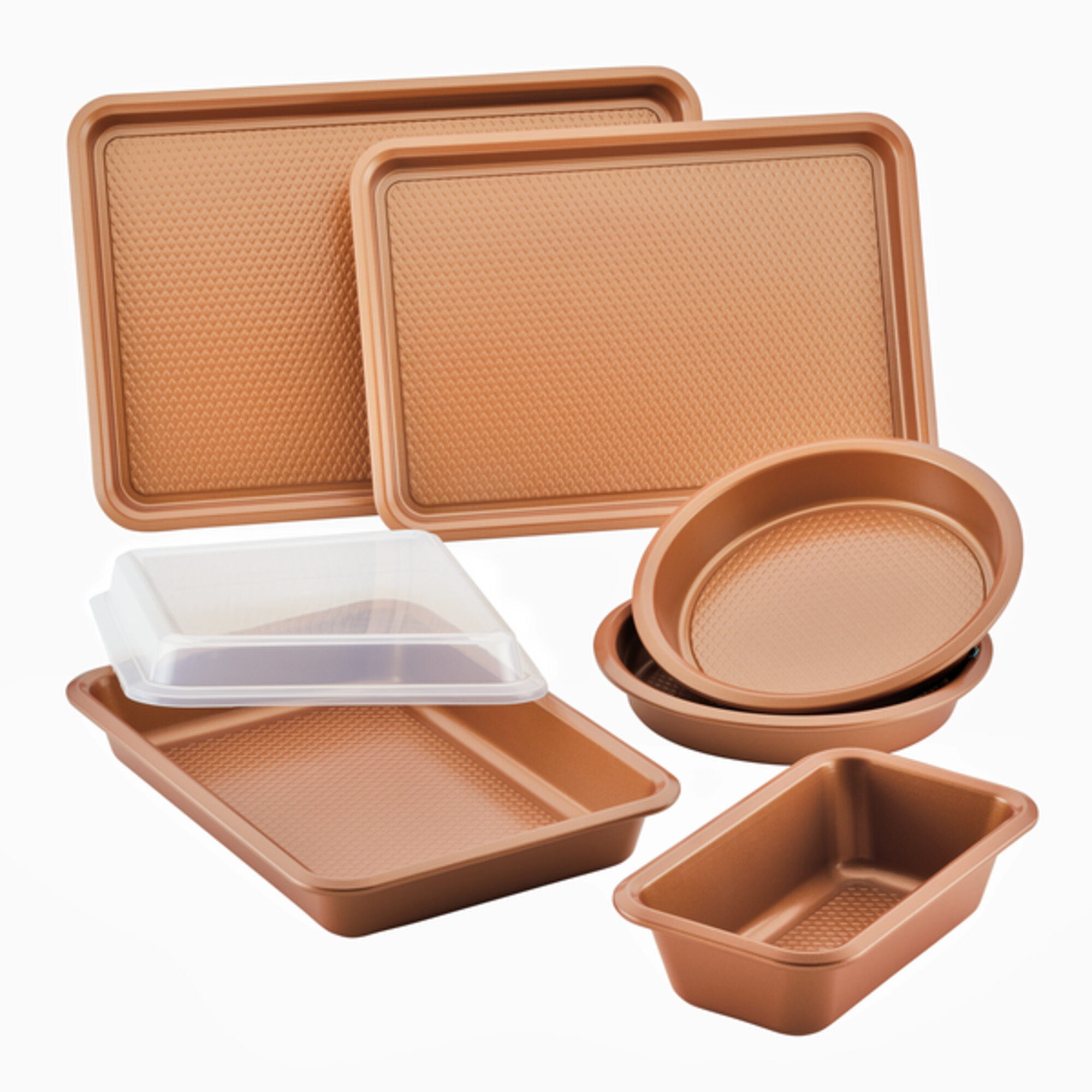 https://assets.wfcdn.com/im/38015462/compr-r85/1944/194401032/ayesha-curry-bakeware-nonstick-cookie-pan-loaf-pan-and-cake-pan-set-7-piece-copper.jpg
