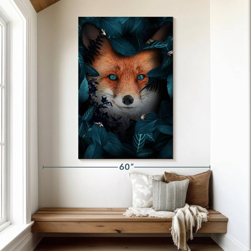 Brampt Blue Eyed Red Fox, 51" H x 34" W